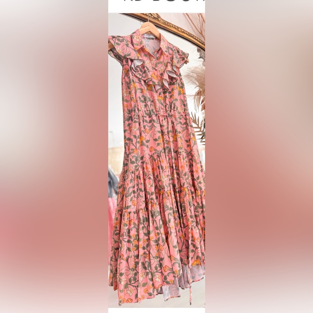 Floral Ruffle Maxi Dress
